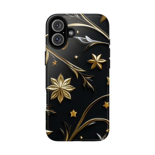 Celestial Stars Elegant iPhone 16 Tough Phone Case, Protective Phone Cover, Stylish Tech Accessories, Cool Phone Case, Unique iPhone Case