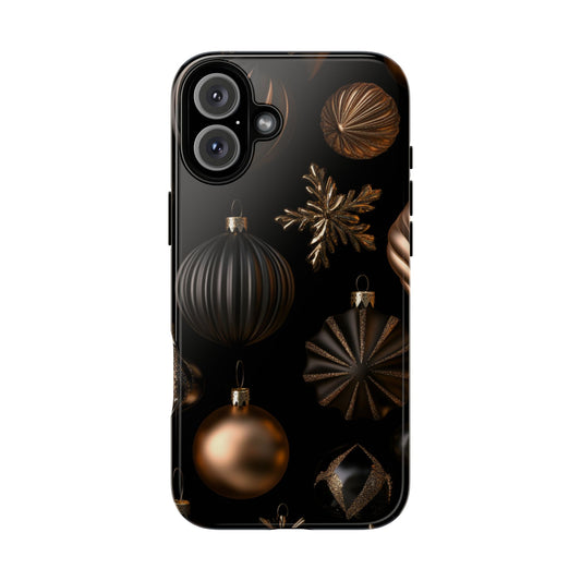 Christmas Elegant iPhone 16 Tough Phone Case, Protective Phone Cover, Stylish Tech Accessories, Cool Phone Case, Unique iPhone Case